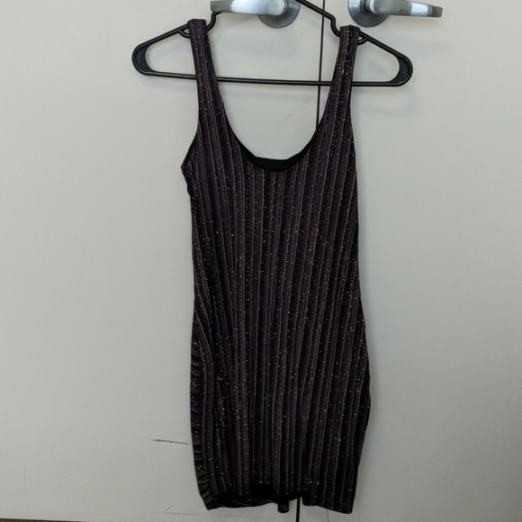 Purple with gold sparkles dress - Picture 2 of 2